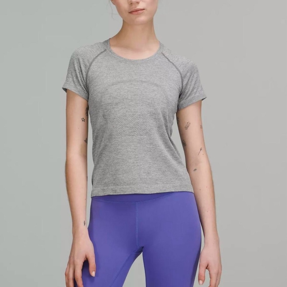 lululemon grey swiftly tech, size 4 !!